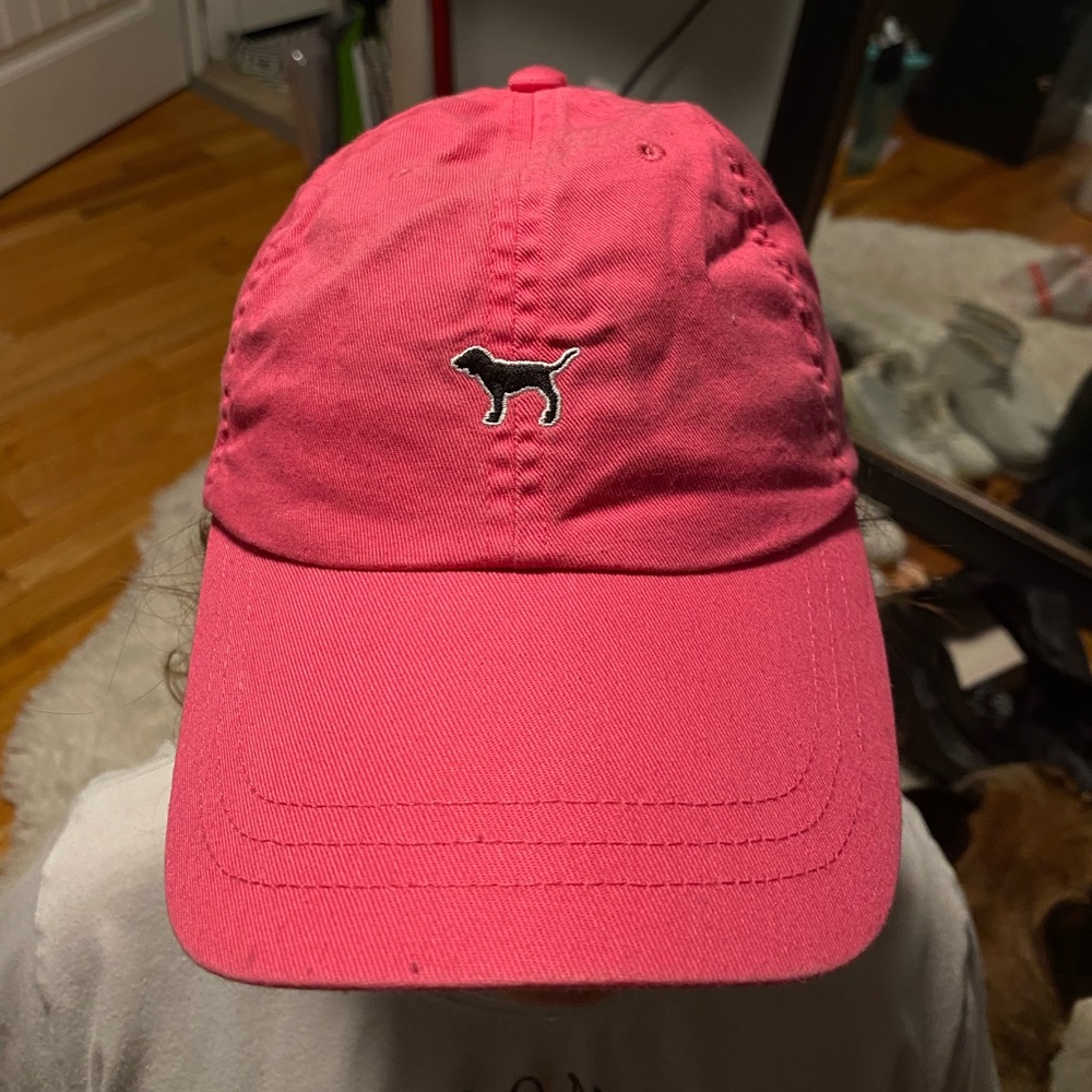Pink Victoria’s Secret hat